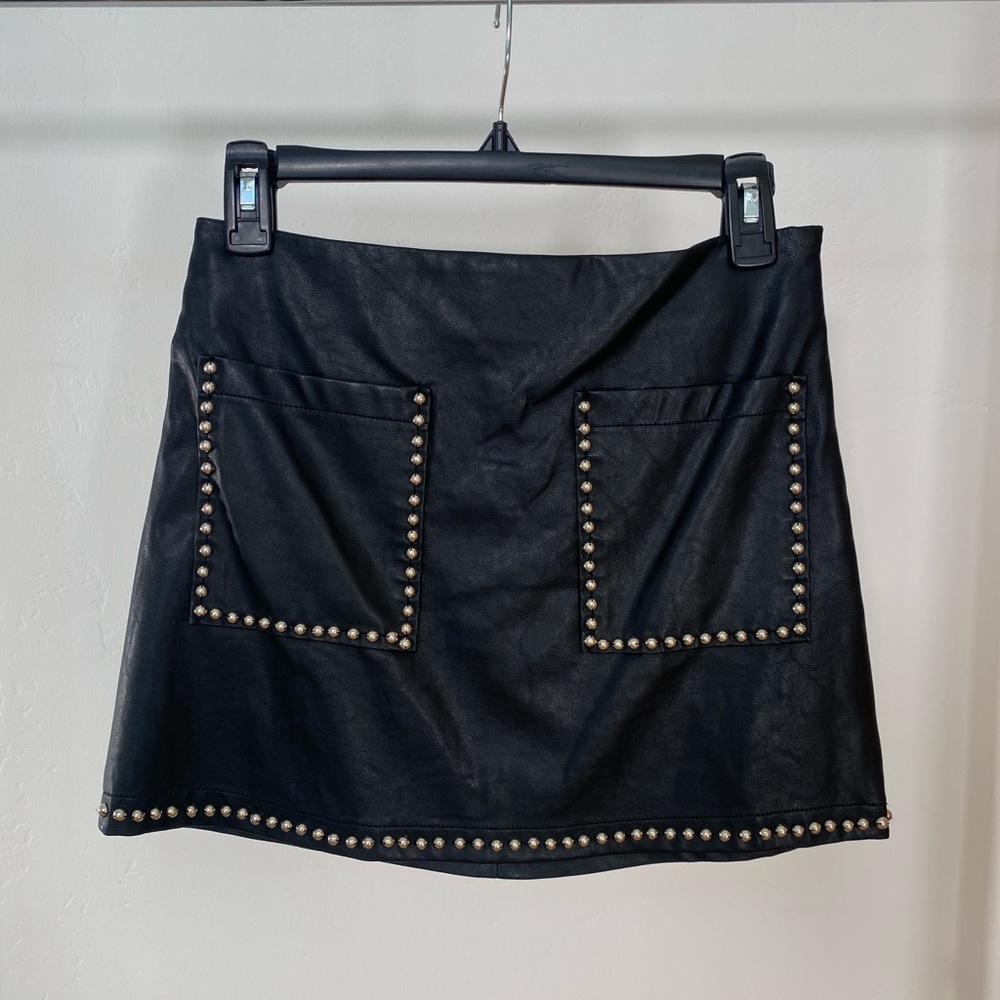 Faux Leather Skirt - Forever 21